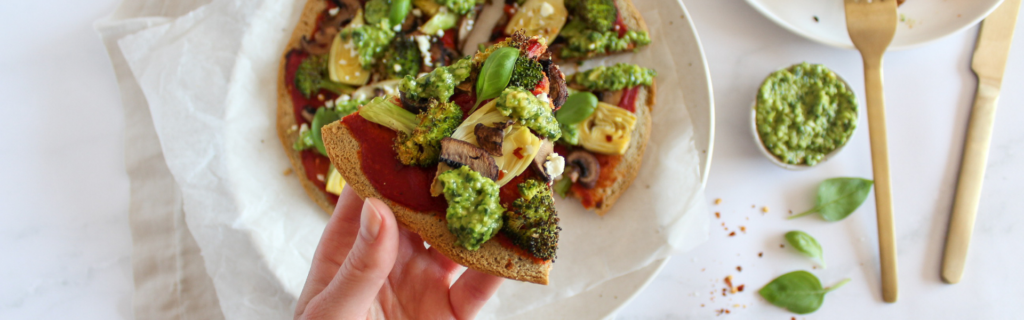 New Recipe: Super Green Pesto Pizza
