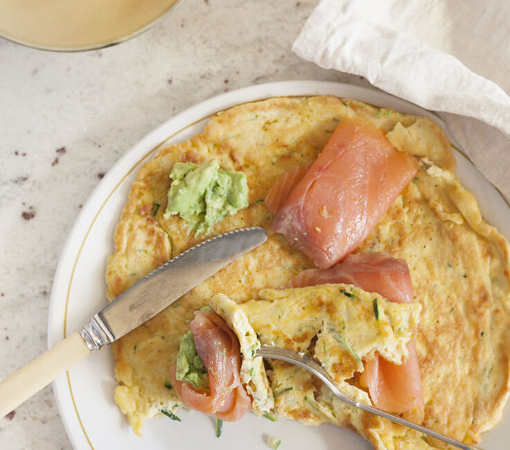 zucchini coconut crepe