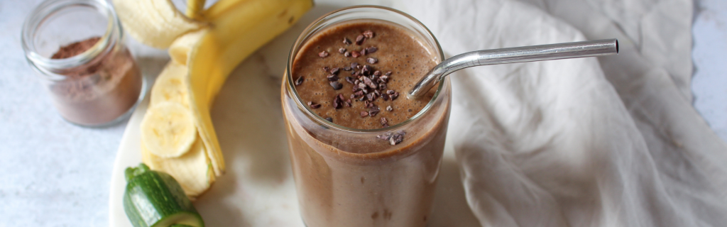 New Recipe: Creamy Choc-Banana Placenta Smoothie