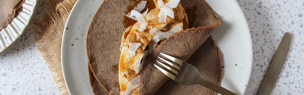 New Recipe: Buckwheat & Cacao Crepes